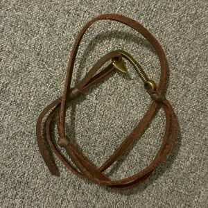 Brown Leather Wrap Bracelet